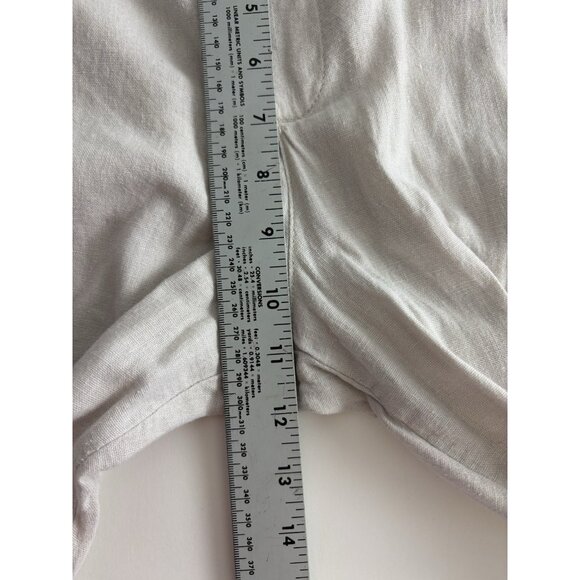 Old navy Womens Pants Size Large Tan Linen Blend Pullon Causal Beach - Picture 8 of 10